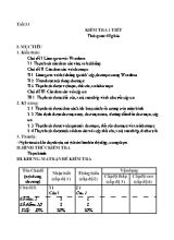 Đề kiểm tra một tiết học kì I Tin học lớp 6 (Kèm đáp án)